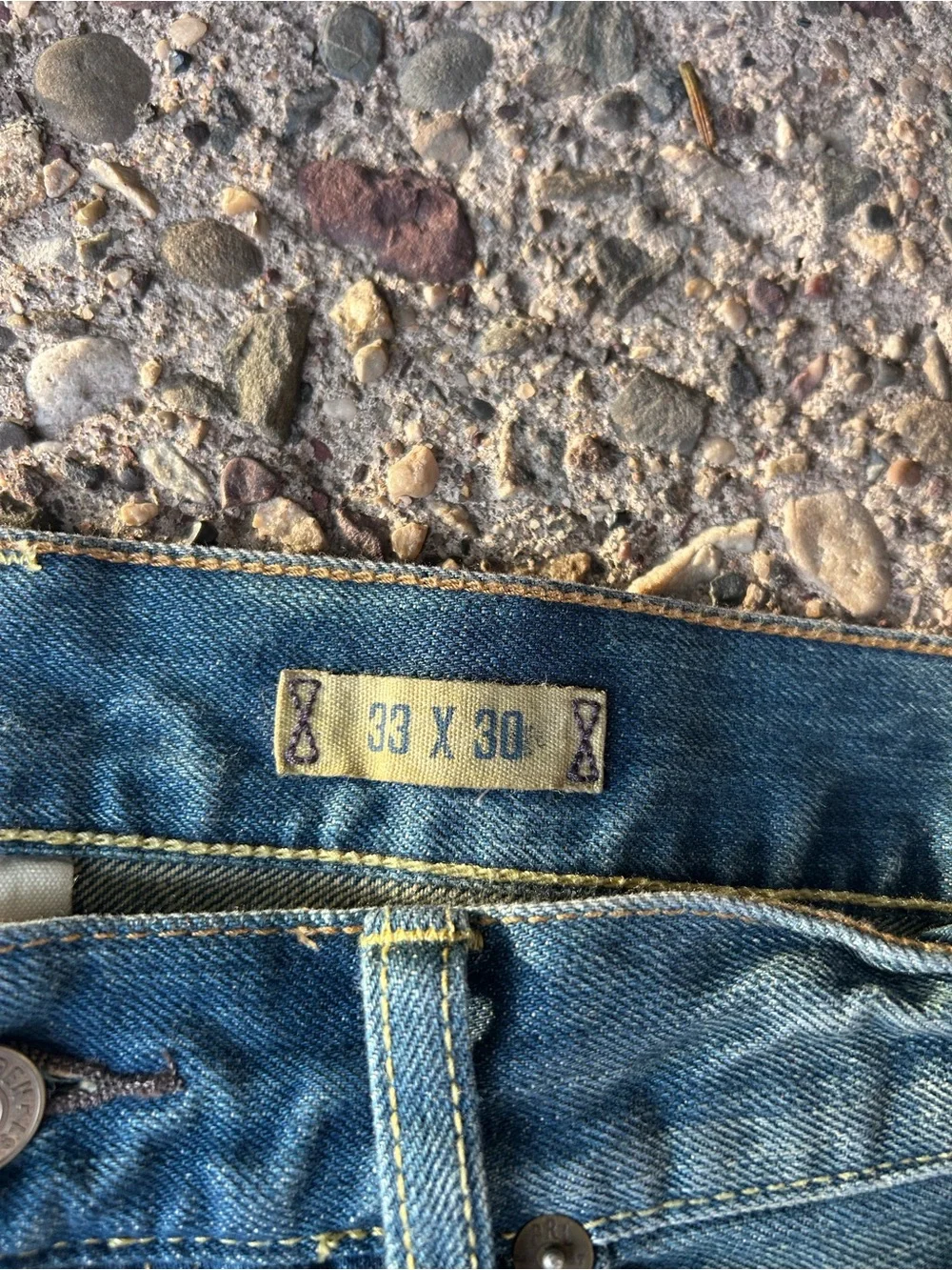 Men’s Polo Ralph Lauren Vintage 67 Straight Leg Denim Jeans 35 x 30